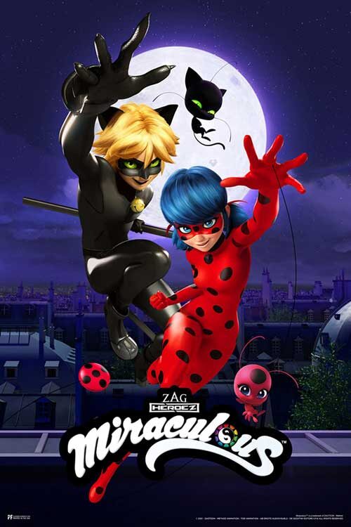 دانلود انیمیشن سریالی دختر کفش دوزکی Miraculous Tales of Ladybug and Cat Noir 2015 دوبله فارسی